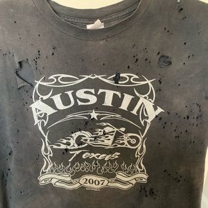 Graphic Tee Distressed